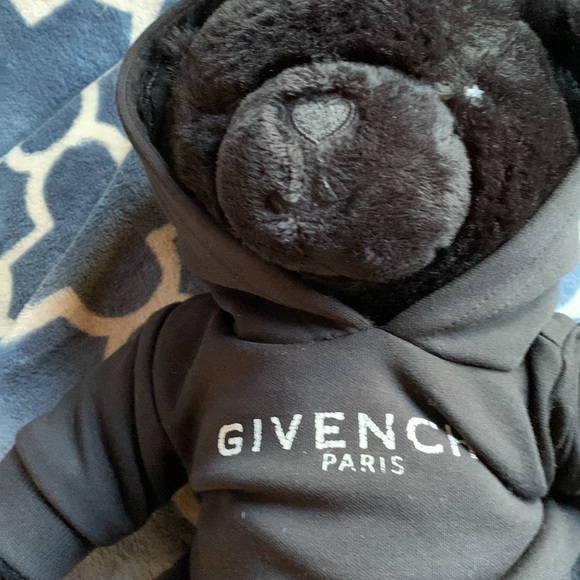 Givenchy Black Plush Bear with Hoodie - Picture 3 of 4